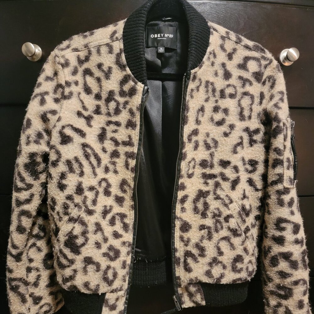 Leopard print jacket